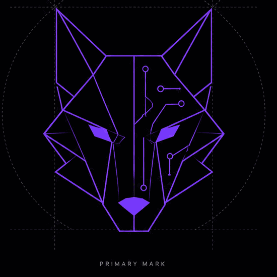 Lupasone geometric wolf mark
